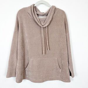 Spring + Mercer Taupe Cowl Neck Sweater Size Medium